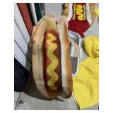 Costumes: (2) Hot Dogs, (1) Mustard, (1) Spongebob