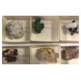 Specimen Assortment Mexico - Tenovite, Malachite,