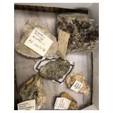 Specimens assortment:  calcite FL (pink) cave