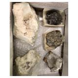 Specimens assortment:  dolomite/calcite, ctydon