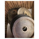 Grinder wheels 4-7/8" bore, 4-1/2" bore