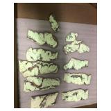 Chrysoprase slabs, Australia