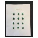 Malachite Cabochon Lot