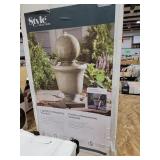 Lighted contemporary fountain