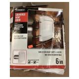 6 in. Louvered vent hood