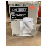 Dryer duct lint trap