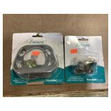 Brush and Tumbler holder, double robe hook