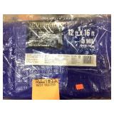 12 x 16 ft.  Medium duty tarp