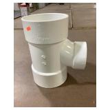 6 in. To 4 in. PVC T pipe