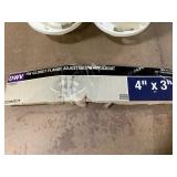 TW closet flange adjustable with knockout, 4 x 3