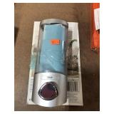 Flat wall or corner installation soap dispenser