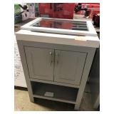 Vanity with sink and mirror 24 inches wide 18 1/2