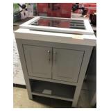 Vanity with sink and mirror 24 inches wide 18 1/2