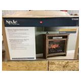 Electric fireplace media mantle, missing pieces