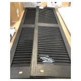 Shutters 50 1/4 inches tall x 14 1/2 inches wide