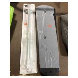 Ceiling fan blades and magnetic curtain rod