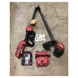 Skil pwrcore 40 weed trimmer, battery and