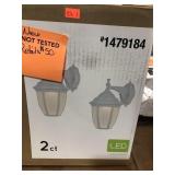 Project Source LED wall lanterns 2 ct