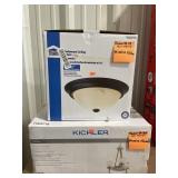 2 light fixtures missing globes