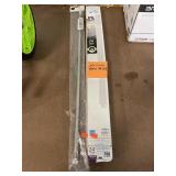 24 inch light fixture, curtain rod