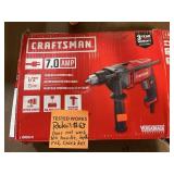 Craftsman 1/2 inch corded hammer drill does not