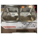 33.5 inch stainless steel sink