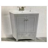 Style selections 24 in. Vanity with top, broken