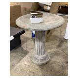28 in. H x 24 in. Diameter concrete birdbath,