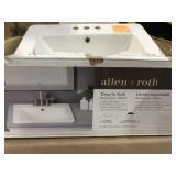 Allen and Roth drop-in sink rectangular