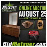 08.25.26 Metzger Online Auction-Furniture-Clothing-Electronics-Movies-Jewelry-Purses-Games-Tools