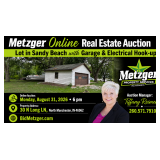 08.31.26 Metzger Online Real Estate Auction-Lot in Sandy Beach with Garage & Electrical Hook-up!