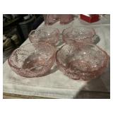 Pink Glassware, Cups & Bowls