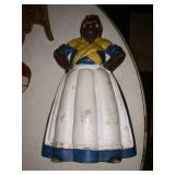 Cast Iron Black Americana Doorstop