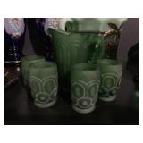 Miniature Pitcher & Glass Set, Green