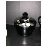 Small Covered Dish And Vase