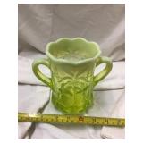 Vaseline Glass Spooner