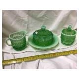 Mosser Glass Dishes, Including Cream & Sugar And