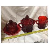 Mosser Glass Including Butter, Covered Dish And