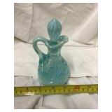 Blue Opalescent Cruet
