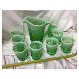 Pitcher And Glass Tumbler Set