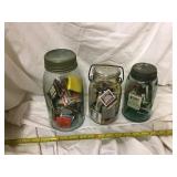 Canning Jars Inc. Blue With Matchbooks