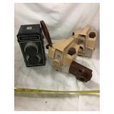 Vintage Tower Reflex Camera And 2-brownie Scouts