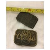 Coors Belt Buckles
