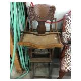 Wood Carved High Chair