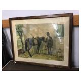 Black Americana Green River Whiskey Framed