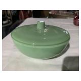 Jadeite Covered Dish And Plates