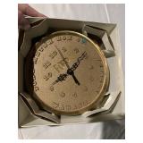 Ford Meter Box Clock, Cast-brass