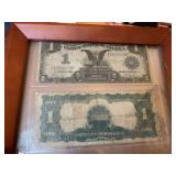 (2) One Dollar Black Eagle Silver Certificates