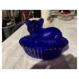 Cobalt Blue Kitten On A Nest