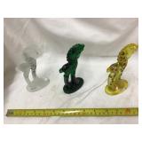 Horse Figurines, One Signed B. Newton